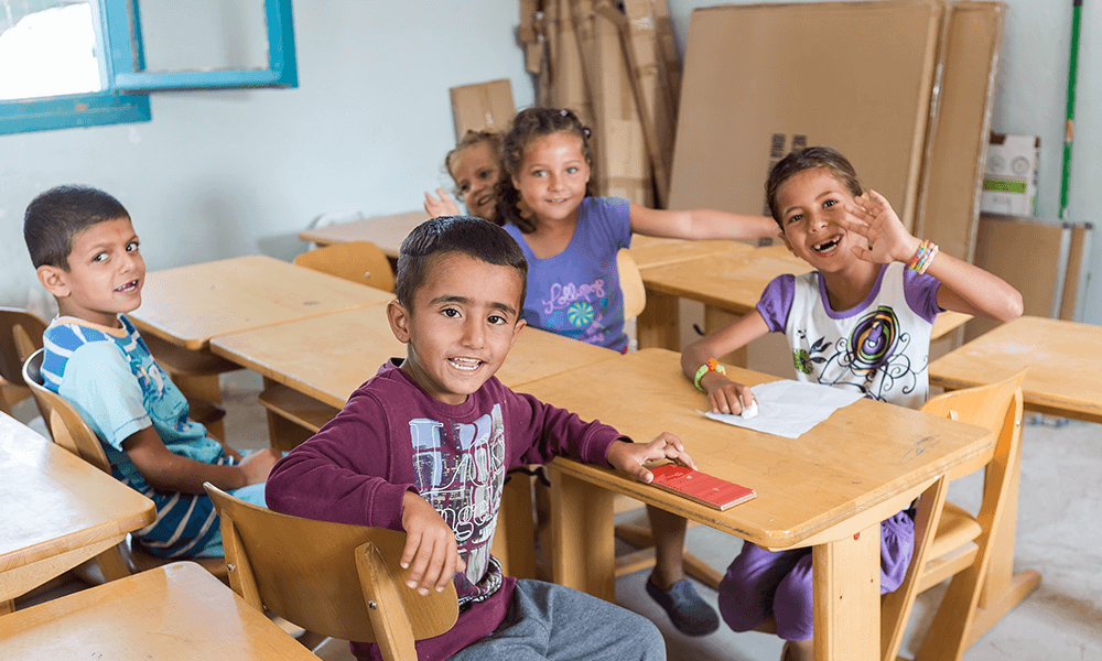 New Life into Containers Converted into Refugee Classrooms
